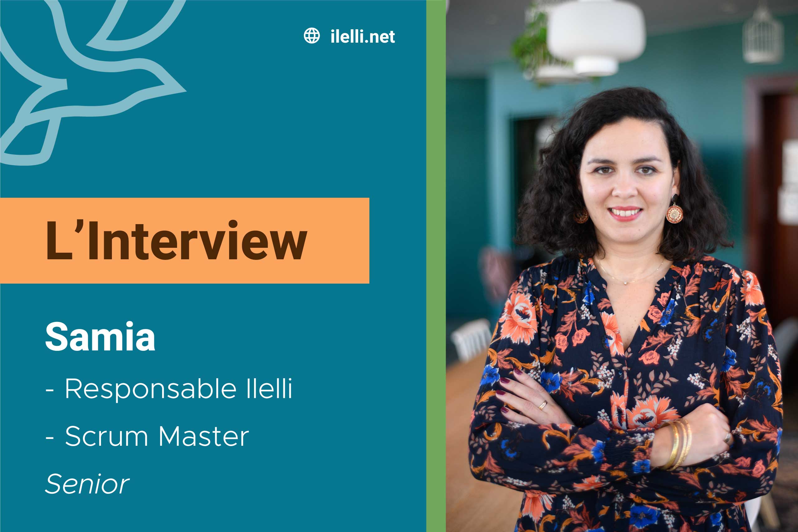 Photo de samia, interviewée, responsable Ilelli et Scrum-master